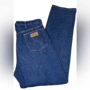 Wrangler Jeans Cowboy Cut Men's 38x34 Blue Western 13MWZPW